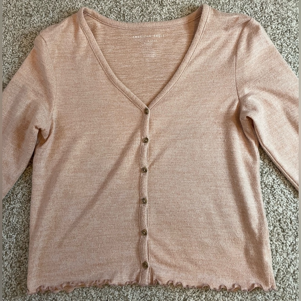 American Eagle Outfitters Soft and Sexy Long Sleeve Top